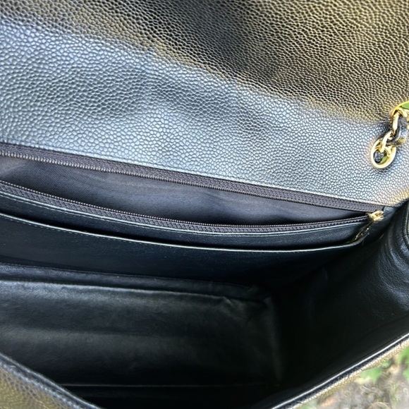 💎✨ JUMBO ✨💎 CAVIAR CHANEL FLAP QUILTED - Picture 5 of 12